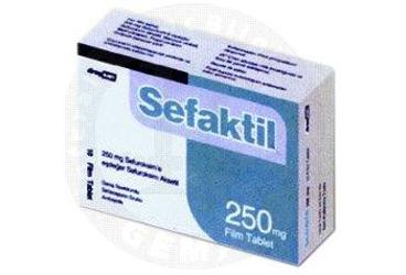 SEFAKTIL 250 mg 10 film tablet kutu görseli