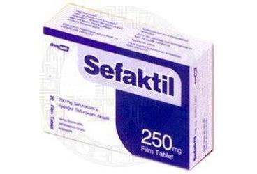 SEFAKTIL 250 mg 20 film tablet kutu görseli