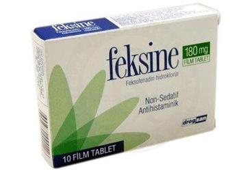 FEKSINE 180 mg 10 film tablet kutu görseli