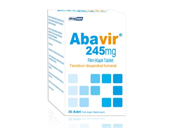 ABAVIR 245 mg 30 film kaplı tablet kutu görseli