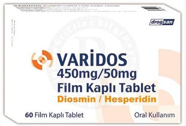 VARIDOS 450 mg/50 mg film kaplı tablet kutu görseli