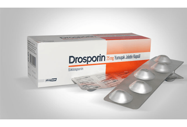 DROSPORIN 25 mg 50 yumuşak jelatin kapsül kutu görseli