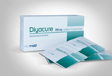 DIYACURE 250 mg liyofilize toz içeren saşe kutu görseli