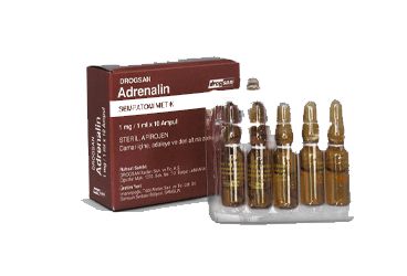 ADRENALIN DROGSAN 1 mg 10 ampül kutu görseli