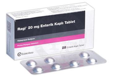 RAGI 20 mg 28 enterik kaplı tablet kutu görseli