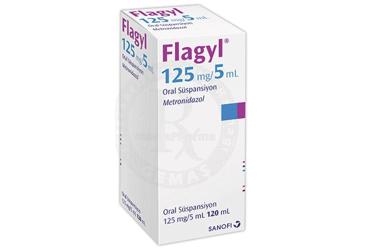 FLAGYL 125 mg/5 ml oral süspansiyon kutu görseli