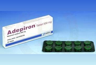 ADEPIRON tablet 500 mg 20 tablet kutu görseli