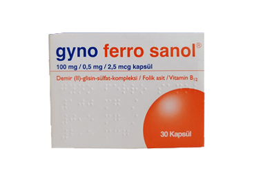 GYNOFERRO SANOL 30 kapsül kutu görseli
