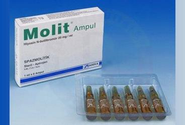 MOLIT 20 mg 6 ampül kutu görseli