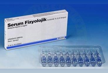 SERUM FIZYOLOJIK %0.9 2 ml 10 ampül kutu görseli