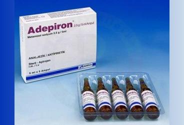 ADEPIRON 2.5gr/5ml 500mg/ml 5 ampül kutu görseli