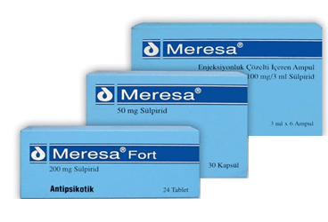MERESA 100 mg 3 ml 6 ampül kutu görseli