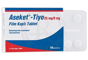 ASEKET - TIYO 25 mg/8 mg film kaplı tablet (14 tablet) kutu görseli