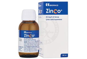 ZINCO 25 mg/5 ml şurup (100 ml) kutu görseli