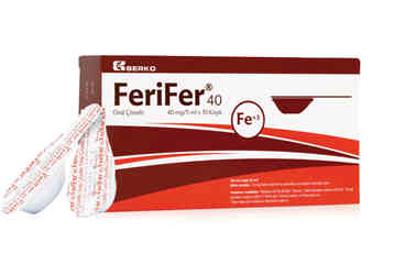 FERIFER-40 oral çözelti 40 mg/5 ml 10 kaşık kutu görseli