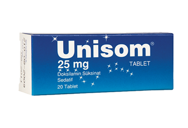 UNISOM 25 mg 20 tablet {Johnson} kutu görseli
