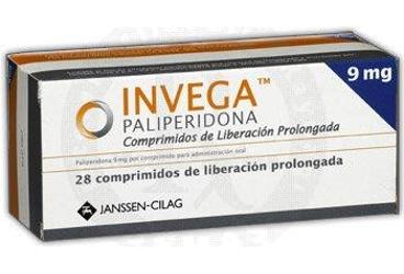 INVEGA 9 mg 28 uzatılmış salınımlı tablet kutu görseli