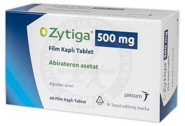 ZYTIGA 500 mg film kaplı tablet (60 film kaplı tablet) kutu görseli