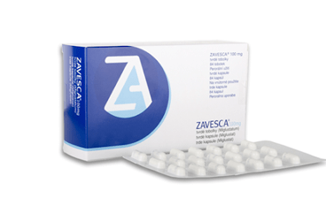 ZAVESCA 100 mg 84 kapsül { Johnson & Johnson } kutu görseli