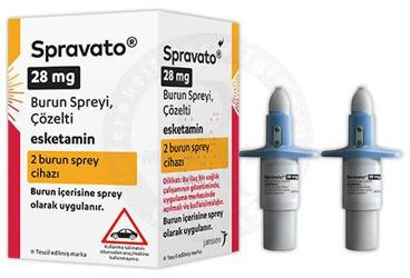 SPRAVATO 28 mg burun spreyi çözelti kutu görseli