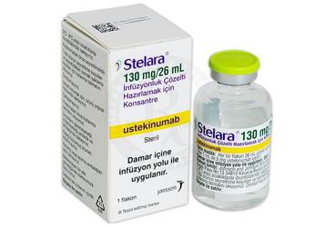 STELARA 130 mg / 26 ml infüzyonluk çözelti hazırlamak için konsantre kutu görseli