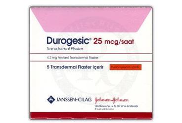 DUROGESIC 25 mcg 5 TTS flaster kutu görseli