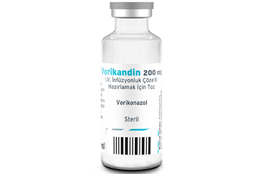 VORIKANDIN 200 mg IV infüzyonluk çözelti hazırlamak için toz (1 flakon) kutu görseli