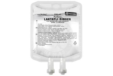 POLIFLEKS LAKTATLI RINGER solüsyonu 250 ml pvc torba setli kutu görseli