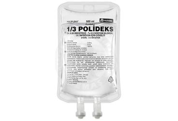 POLIFLEKS 1/3 POLIDEKS IV inf. için çöz. 500 ml setli PVC kutu görseli