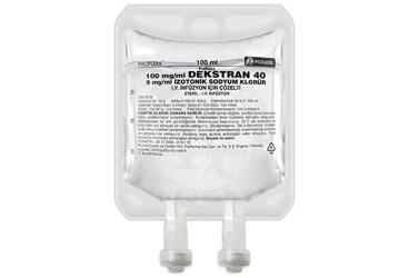 POLIFLEKS DEKSTRAN 40 IZOTONIK Sodyum Klorür solüsyon 100 ml setsiz(PVC) kutu görseli