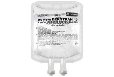 POLIFLEKS DEKSTRAN 40 IZOTONIK Sodyum Klorür solüsyon 250 ml setli(PVC) kutu görseli