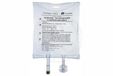 POLIFLEKS %5 DEKSTROZ %0.9 NACl solüsyonu PVC 250 ml setli kutu görseli