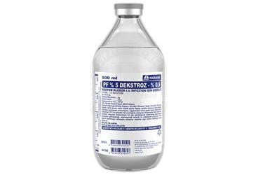 %5 DEKSTROZ-%0.9 Sodyum Klorür 500 CC setsiz (cam şişe) kutu görseli