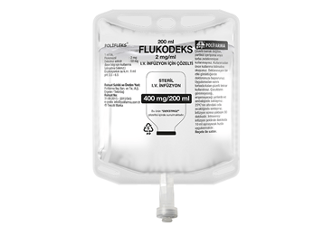 FLUKODEKS 2 mg/ml IV infüzyon için çözelti 200 ml (setsiz) kutu görseli