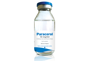 PARACEROL 10 mg/ml IV infüzyon için çözelti içeren 100 ml 12 flakon kutu görseli
