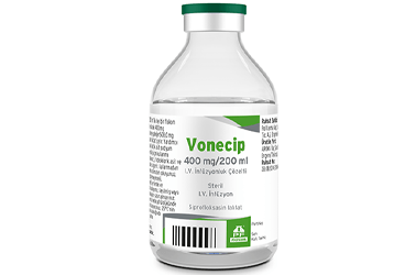VONECIP 400 mg/200 ml IV infüzyonluk çözelti kutu görseli