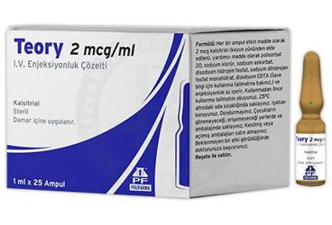 TEORY 2 mcg/ml IV enjeksiyonluk çözelti kutu görseli