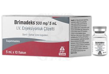 BRIMADEKS 500 mg/5 ml I.V enjeksiyonlukCOZELTI kutu görseli