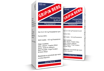 GRIPIN BEBE 120 mg/5 ml 150 ml şurup kutu görseli