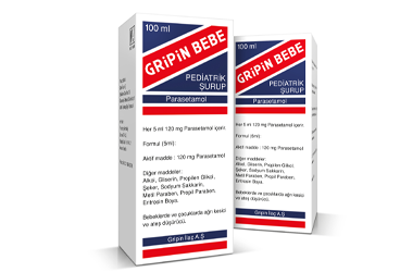 GRIPIN BEBE 120 mg/5 ml 100 ml şurup kutu görseli
