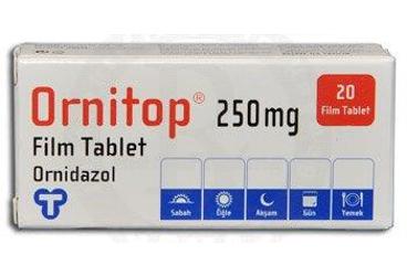 ORNITOP 250 mg 20 film tablet kutu görseli