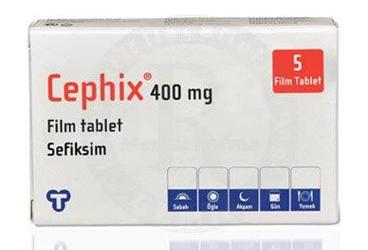 CEPHIX 400 mg 5 film tablet kutu görseli
