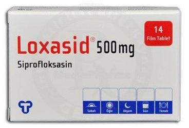 LOXASID 500 mg 14 film tablet kutu görseli