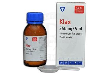 KLAX 250 mg 50 ml süspansiyon kutu görseli