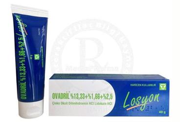 OVADRIL %13.33 + %1.66 + %2.5 losyon (40 G) kutu görseli