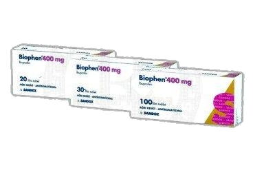 BIOPHEN 400 mg 20 draje kutu görseli