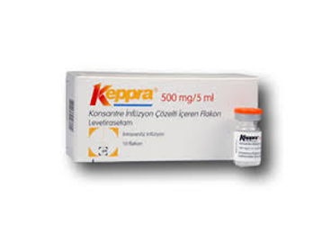 KEPPRA 500 mg/ 5 ml konsantre inf.çöz. içeren 10 flakon kutu görseli