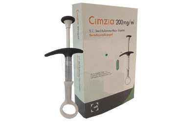 CIMZIA 200 mg/ml SC steril kullanıma hazır 2 enjektör kutu görseli