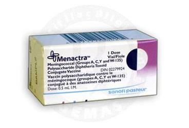 MENACTRA 0.5 ml IM enjeksiyonluk çözelti içeren 1 flakon kutu görseli