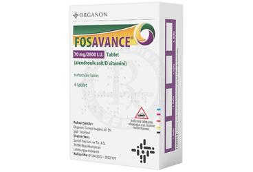 FOSAVANCE 70 mg/2800 IU 4 tablet kutu görseli